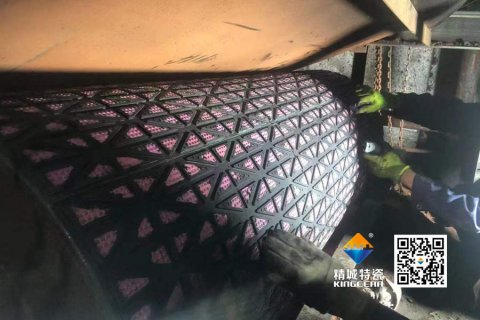 【案例】精城陶瓷滚筒包胶：火电输煤系统耐磨十年验证
